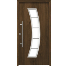 Haustür mit Glaseinsatz und Griff