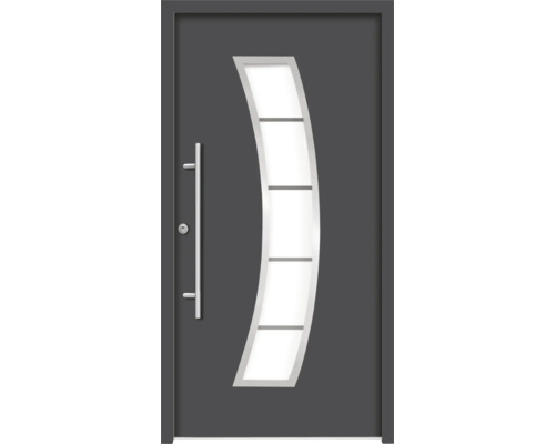 Splendoor Haustür HERMES Aluminium 1000x2100 mm Anthrazitgrau DIN Links (nach innen öffnend) RC 2 inkl. Beschlagset und Profilzylinder mit 3 Schlüssel Splendoor Haustür HERMES Aluminium 1000x2100 mm Anthrazitgrau DIN Links (nach innen öffnend) RC 2 inkl. Beschlagset und Profilzylinder mit 3 Schlüssel