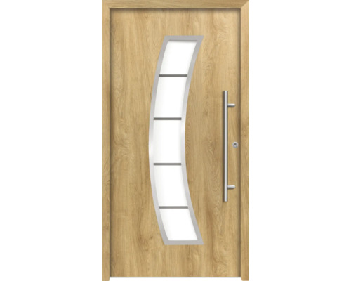 Splendoor Haustür HERMES Aluminium 1100x2100 mm Eiche DIN Rechts (nach innen öffnend) RC 2 inkl. Beschlagset und Profilzylinder mit 3 Schlüssel Splendoor Haustür HERMES Aluminium 1100x2100 mm Eiche DIN Rechts (nach innen öffnend) RC 2 inkl. Beschlagset und Profilzylinder mit 3 Schlüssel