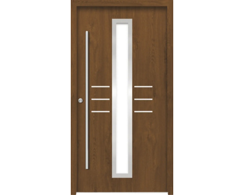 Splendoor Haustür HESTIA Aluminium 1100x2100 mm Golden Oak DIN Links (nach innen öffnend) inkl. Beschlagset und Profilzylinder mit 6 Schlüssel Splendoor Haustür HESTIA Aluminium 1100x2100 mm Golden Oak DIN Links (nach innen öffnend) inkl. Beschlagset und Profilzylinder mit 6 Schlüssel