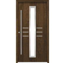 Haustür aus Holz mit Glaseinsatz