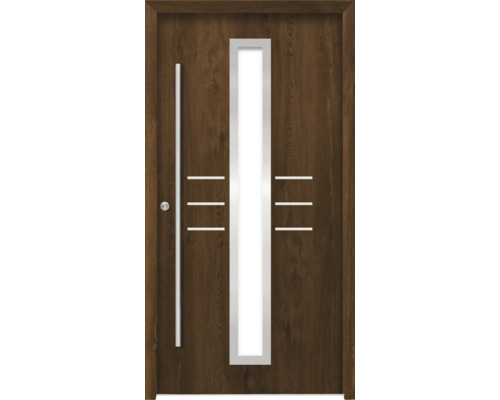Splendoor Haustür HESTIA Aluminium 1100x2100 mm Nussbaum DIN Links (nach innen öffnend) inkl. Beschlagset und Profilzylinder mit 6 Schlüssel Splendoor Haustür HESTIA Aluminium 1100x2100 mm Nussbaum DIN Links (nach innen öffnend) inkl. Beschlagset und Profilzylinder mit 6 Schlüssel