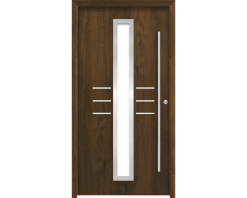 Splendoor Haustür HESTIA Aluminium 1000x2100 mm Nussbaum DIN Links (nach innen öffnend) inkl. Beschlagset und Profilzylinder mit 6 Schlüssel Splendoor Haustür HESTIA Aluminium 1000x2100 mm Nussbaum DIN Links (nach innen öffnend) inkl. Beschlagset und Profilzylinder mit 6 Schlüssel