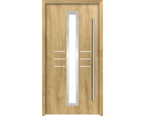 Splendoor Haustür HESTIA Aluminium 1100x2100 mm Eiche DIN Rechts (nach innen öffnend) RC 2 inkl. Beschlagset und Profilzylinder mit 3 Schlüssel Splendoor Haustür HESTIA Aluminium 1100x2100 mm Eiche DIN Rechts (nach innen öffnend) RC 2 inkl. Beschlagset und Profilzylinder mit 3 Schlüssel