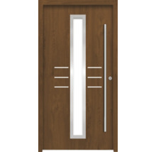 Haustür aus Holz mit Glaseinsatz