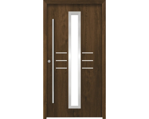Splendoor Haustür HESTIA Aluminium 1000x2100 mm Nussbaum DIN Links (nach innen öffnend) RC 2 inkl. Beschlagset und Profilzylinder mit 3 Schlüssel Splendoor Haustür HESTIA Aluminium 1000x2100 mm Nussbaum DIN Links (nach innen öffnend) RC 2 inkl. Beschlagset und Profilzylinder mit 3 Schlüssel