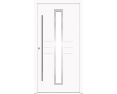 Splendoor Haustür HESTIA Aluminium 1100x2100 mm NCS S 0500-N Weiß DIN Links (nach innen öffnend) inkl. Beschlagset und Profilzylinder mit 6 Schlüssel Splendoor Haustür HESTIA Aluminium 1100x2100 mm NCS S 0500-N Weiß DIN Links (nach innen öffnend) inkl. Beschlagset und Profilzylinder mit 6 Schlüssel