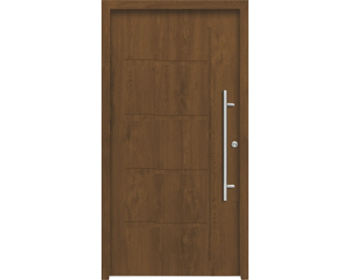 Splendoor Haustür ZEUS Aluminium 1000x2100 mm Golden Oak DIN Rechts (nach innen öffnend) inkl. Beschlagset und Profilzylinder mit 6 Schlüssel Splendoor Haustür ZEUS Aluminium 1000x2100 mm Golden Oak DIN Rechts (nach innen öffnend) inkl. Beschlagset und Profilzylinder mit 6 Schlüssel