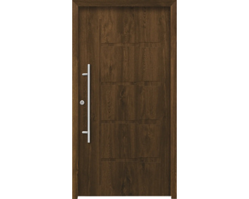Splendoor Haustür ZEUS Aluminium 1000x2100 mm Nussbaum DIN Rechts (nach innen öffnend) RC 2 inkl. Beschlagset und Profilzylinder mit 3 Schlüssel Splendoor Haustür ZEUS Aluminium 1000x2100 mm Nussbaum DIN Rechts (nach innen öffnend) RC 2 inkl. Beschlagset und Profilzylinder mit 3 Schlüssel