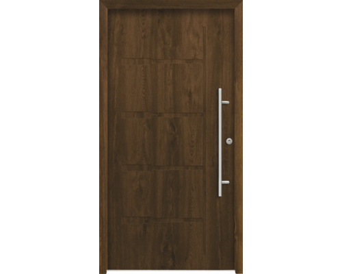 Splendoor Haustür ZEUS Aluminium 1000x2100 mm Nussbaum DIN Links (nach innen öffnend) RC 2 inkl. Beschlagset und Profilzylinder mit 3 Schlüssel Splendoor Haustür ZEUS Aluminium 1000x2100 mm Nussbaum DIN Links (nach innen öffnend) RC 2 inkl. Beschlagset und Profilzylinder mit 3 Schlüssel
