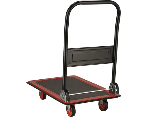 Plattformwagen mit klappbarem Griff für den Transport