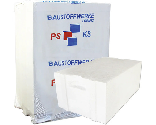 Porenbeton Planstein PP2-0,35 600 mm x 365 mm x 249 mm, Pal = 24 St Verpackte Porenbetonsteine von Baustoffwerke Löbnitz