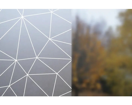 Fensterfolie Venilia Vitrostatic Polygon 45x150 cm Tapete mit geometrischem Muster