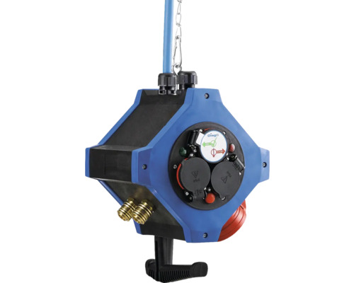 HEDI Druckluft Hängeverteiler 6x Steckdose, 1x CEE Steckdose 5x16A/400V, 2x Druckluft bis 12 bar 250V HEDI Druckluft Hängeverteiler 6x Steckdose, 1x CEE Steckdose 5x16A/400V, 2x Druckluft bis 12 bar 250V