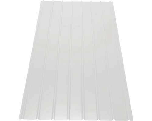 PRECIT Trapezblech H12 Weißaluminium RAL 9006 1200 mm x 910 mm x 0,4 mm Trapezblech