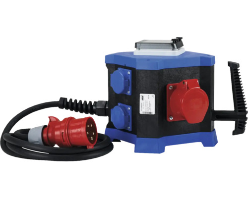 HEDI Steckdosenverteiler Drehstrom 16A, 4x Steckdosen 250V + 2x CEE Steckdosen 5x16A 400V + Fehlerstromschalter 25/0,03A, 2,5 m HEDI Steckdosenverteiler Drehstrom 16A, 4x Steckdosen 250V + 2x CEE Steckdosen 5x16A 400V + Fehlerstromschalter 25/0,03A, 2,5 m