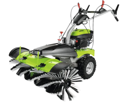 Kehrmaschine Zipper ZI-KM1000 inkl. Auffangbehälter und Schneeschild Kehrmaschine für den Außenbereich