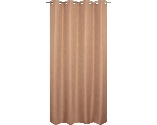 Ösenschal Linen Effect terra 140x245 cm Ösenschal aus Stoff mit Ösenaufhängung