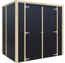 Gartenhaus Bertilo Cubico 2 Fineline 208 x 171 cm schwarz