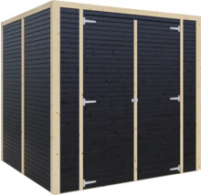 Gartenhaus Bertilo Cubico 3 Fineline 208 x 212 cm schwarz