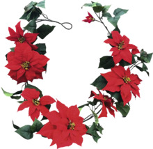 Dekorative Weihnachtsstern Girlande