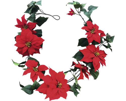 Dekorative Weihnachtsstern Girlande