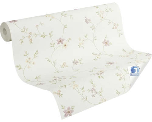 Tapetenrolle mit Blumenmuster