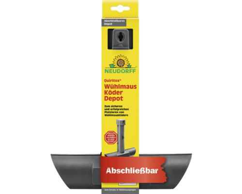 Wühlmaus-Köder Depot Neudorff Quiritox Neudorff Wühlmaus Köder Depot zur sicheren Platzierung von Wühlmausködern