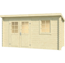 Holzgartenhaus mit Doppeltür und Fenster