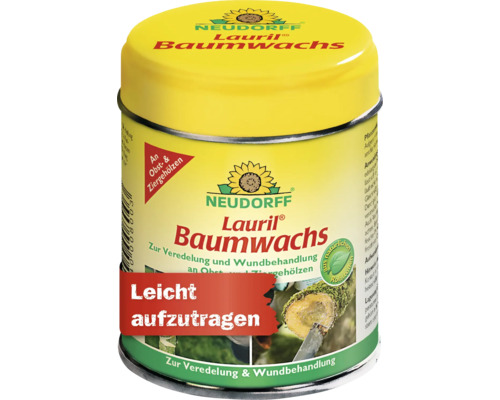 Lauril Baumwachs 125g zur Veredelung und Wundbehandlung von Obstbäumen und Ziergehölzer Neudorff Lauril Baumwachs zur Veredelung und Wundbehandlung von Obst- und Ziergehölzen