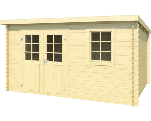 Gartenhaus aus Holz mit Doppeltür und Fenster