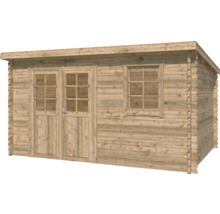 Holzgartenhaus mit Doppeltür und Fenster