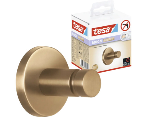 Tesa Moon Bronze Kleiderhaken mit Verpackung
