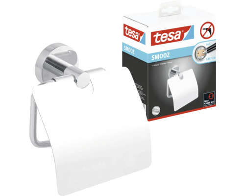 SUS304 Toilettenpapierhalter Im Hotel-Design Mit Deckel, Poliertes Chrom, Moderne Wandmontage
