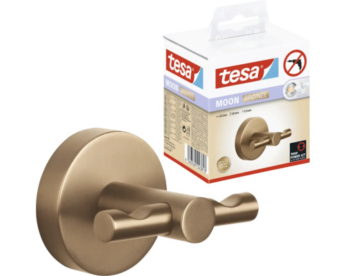 Tesa Moon Bronze Kleiderhaken und Produktverpackung
