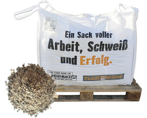 FLAIRSTONE Big Bag Bettungssand 0,5 mm ca. 1 to. = 0,77 cbm Big Bag mit Kies auf Palette