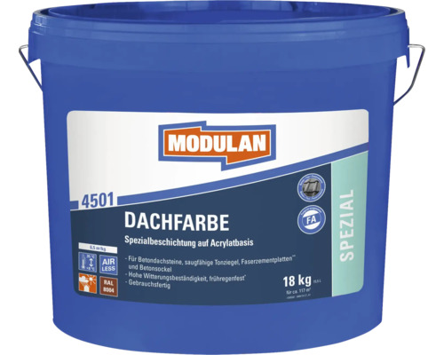 MODULAN 4501 Dachfarbe RAL 8004 ziegelrot 18 kg