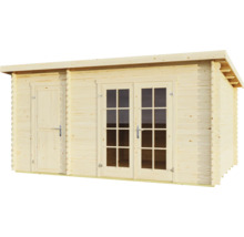 Holzgartenhaus mit Doppeltür und Einzeltür