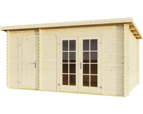 Holzgartenhaus mit Doppeltür und Einzeltür