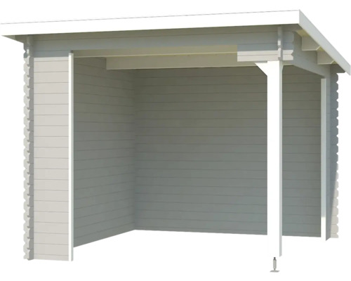 Holzunterstand mit Flachdach