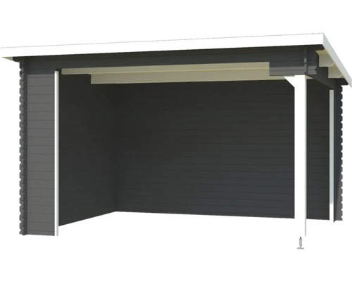 Holzunterstand mit offenem Design für den Garten