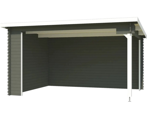 Holzunterstand mit offener Front