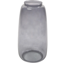 Blumenvase Glas Vitrum 20 x 20 x 18 cm schwarz transparent
