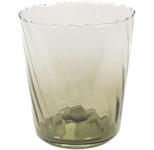 Klares Trinkglas mit gewirbeltem Design