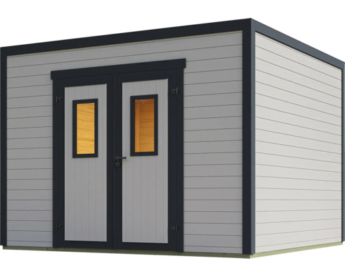 Gartenhaus mit Doppeltür und Fenstern