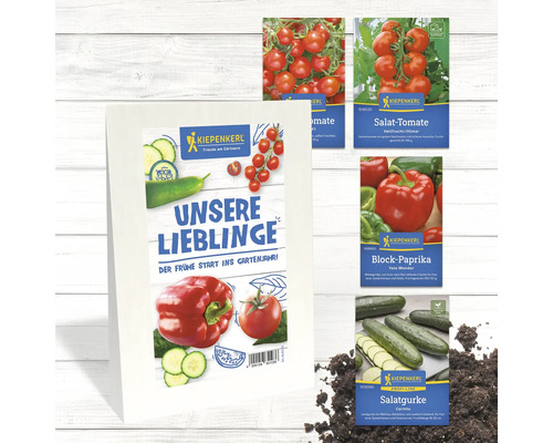 Kiepenkerl Gemüsesamen-Kollektion mit Tomaten, Paprika und Gurken