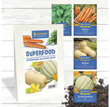 Samenmischung mit Gemüse: Spinat, Karotte, Kürbis und Zuckermelone