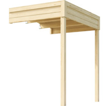Holzunterstand mit vier Stützen