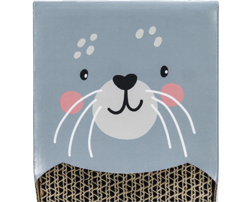 Katzenkratzbrett mit Seehund Design