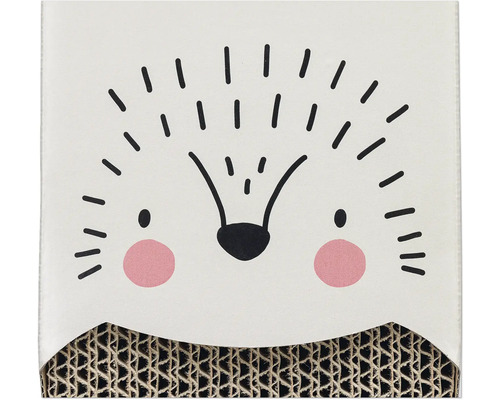 Katzenkratzbrett mit Igel Design